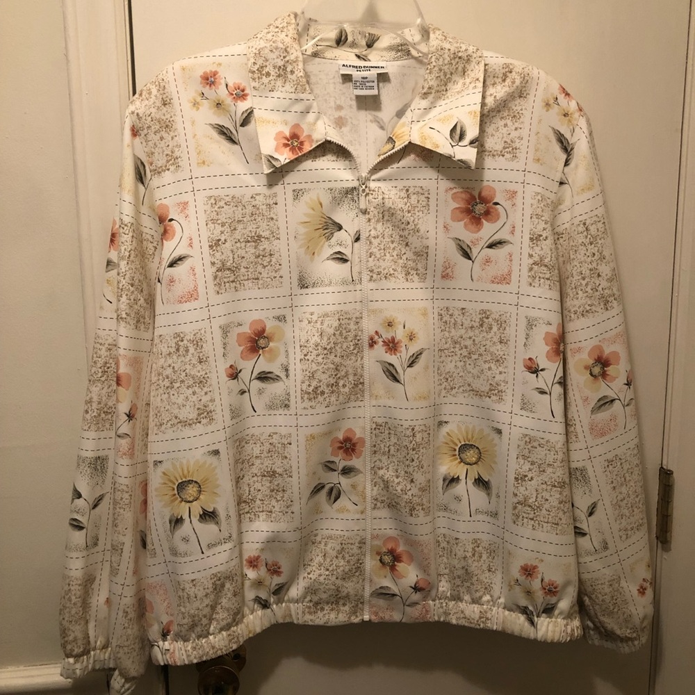 Women’s Alfred Dunner floral jacket size 18 petite
